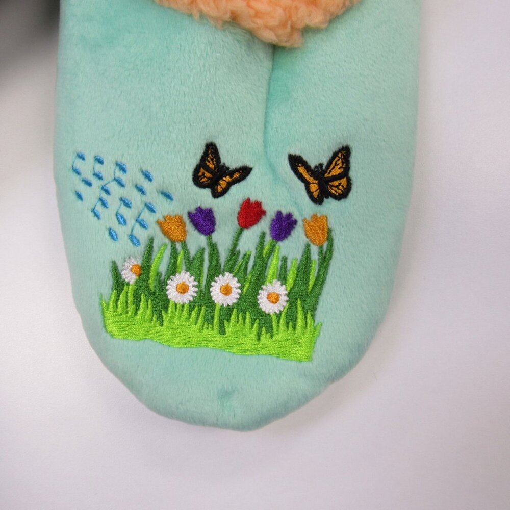 Women's Size 5/6 Small Snoozies! Gardening Garden Print Pairables Slippers NEW - Picture 7 of 7